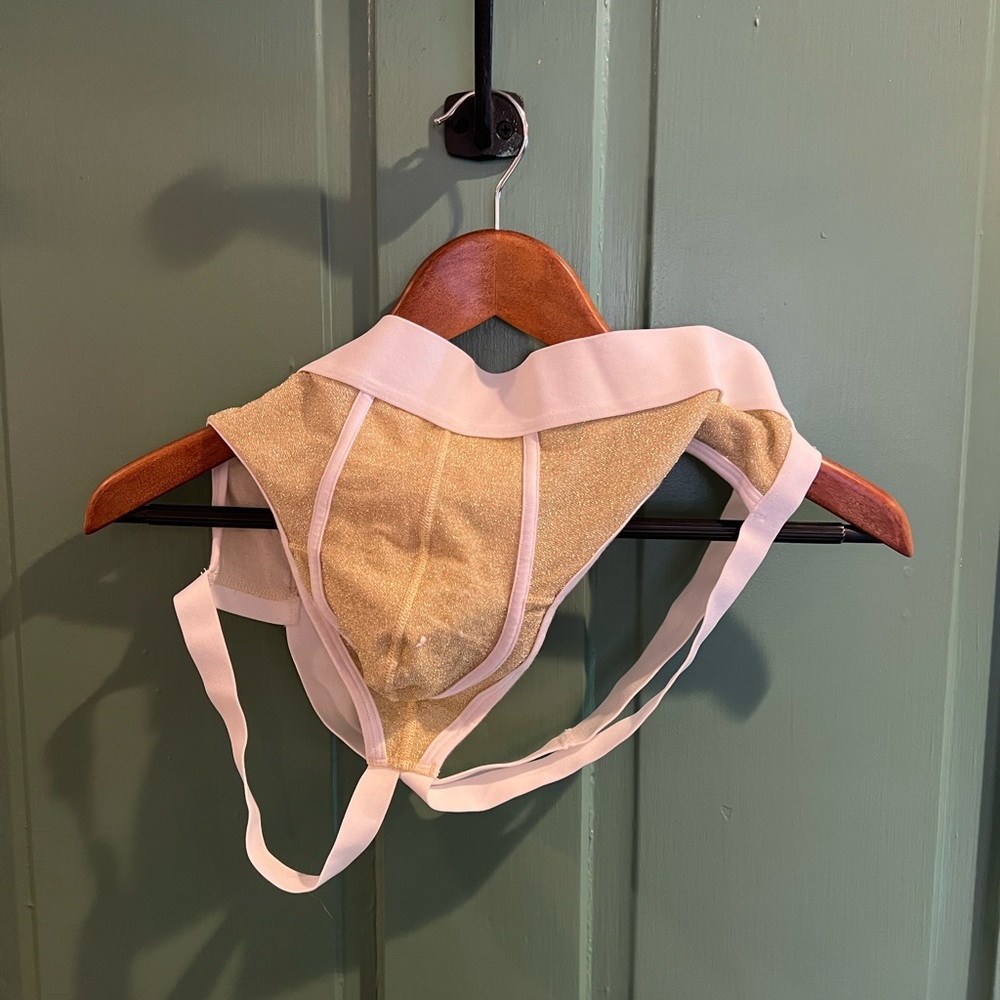 ASOS Metallic Gold jock strap size XL
